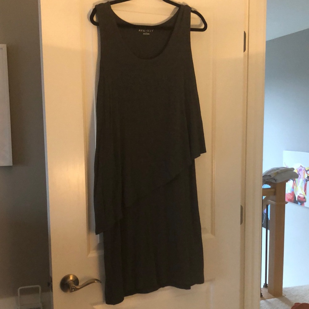 Dark gray dress, so soft!